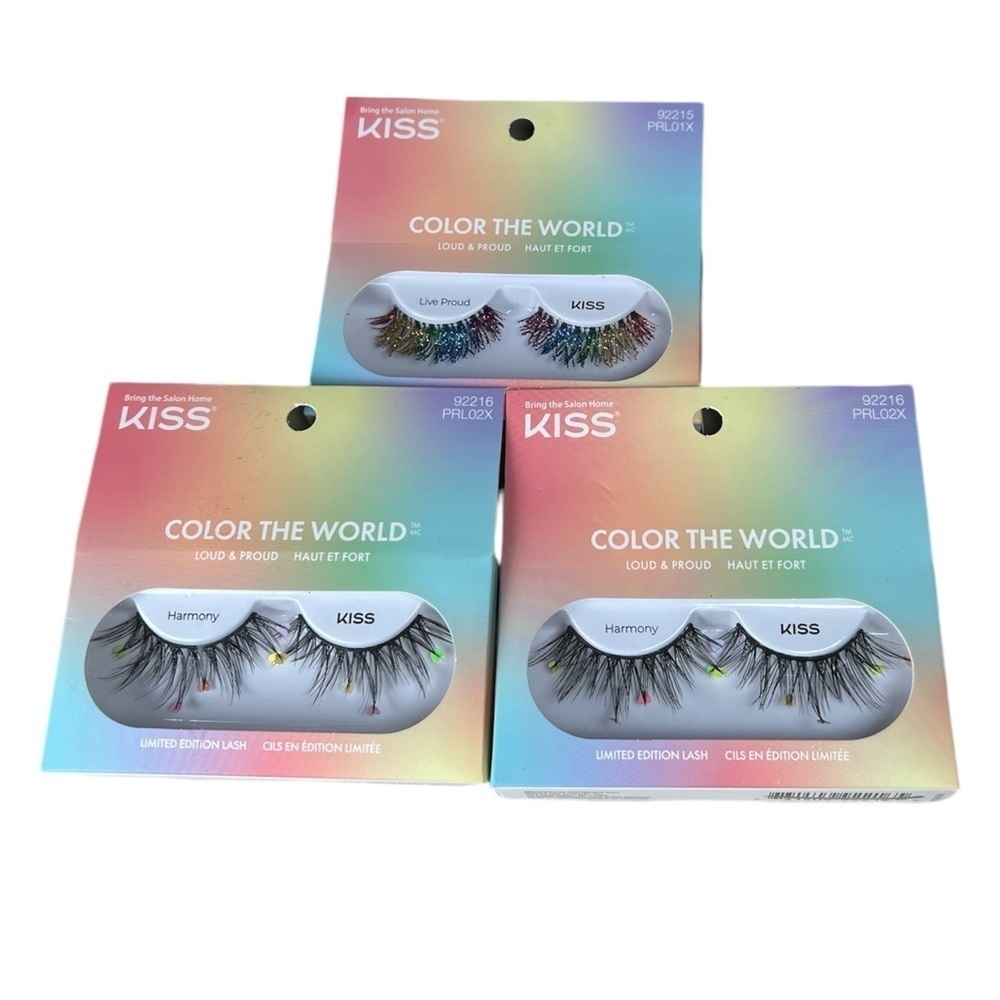 Kiss color of the world eye lashes